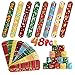 FOIMAS 48pcs Christmas Slap BraceletsXmas Santa Reindeer Snap Bracelet Wristband for Kids Christmas Stocking Stuffer Bag Filler Party Favor Supply - Image 3