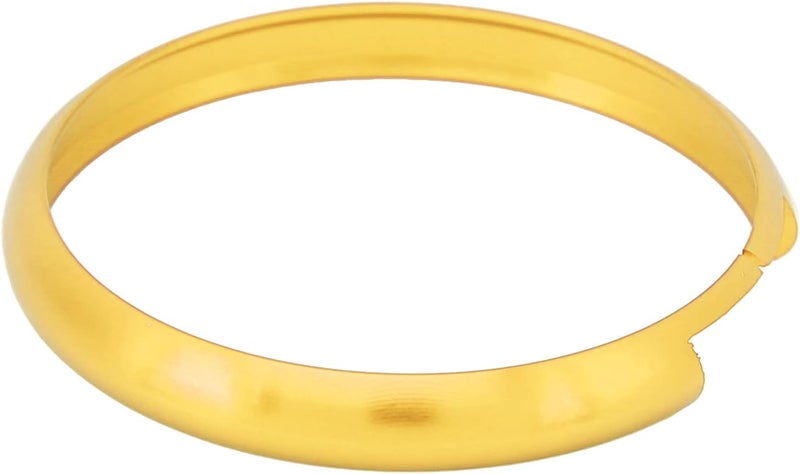 Gold Aluminum Alloy Key Fob Ring Trim Durable Protection Stylish Replacement - Image 1