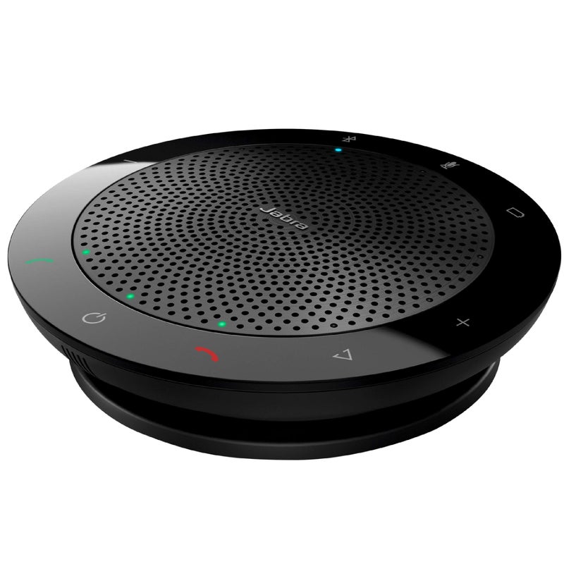 Jabra Speak 510 MS Wireless Bluetooth Speakerphone with Link 370 USB Adapter - Black - Image 1