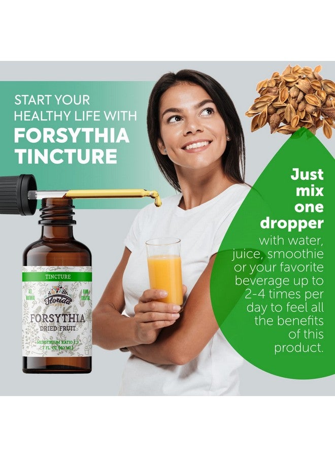 FLORIDA HERBS Forsythia Tincture Organic Forsythia Extract (Lian Qiao Forsythia Suspensa) Health Supplement Nongmo In Coldpressed Organic Vegetable Glycerin 2 Oz 670 Mg - Image 3