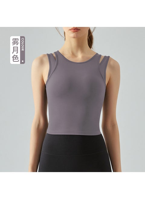 Selected 2-in-1 Sports Vest with Built-In Pads Fog moonlight