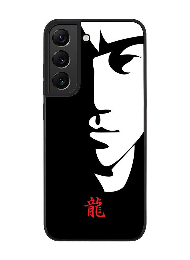 Stylizedd Rugged Black edge case for Samsung Galaxy S21 FE 5G Slim fit Soft Case Flexible Rubber Edges Anti Drop TPU Gel Thin Cover - Tibute - Bruce Lee (Black) - Image 1