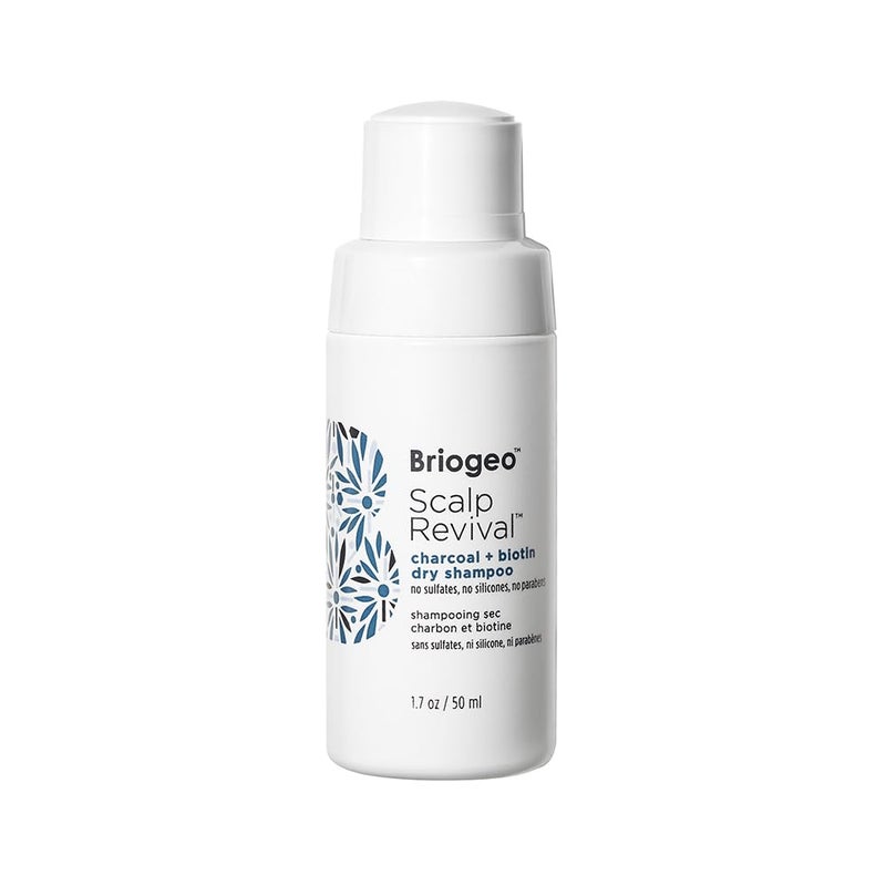 Briogeo Scalp Revival Charcoal + Biotin Dry Shampoo - Non-Aerosol Powder for Oily Roots, Detoxifying Dry Shampoo for All Hair Types, Vegan & Cruelty Free, 1.7 oz. - Image 1