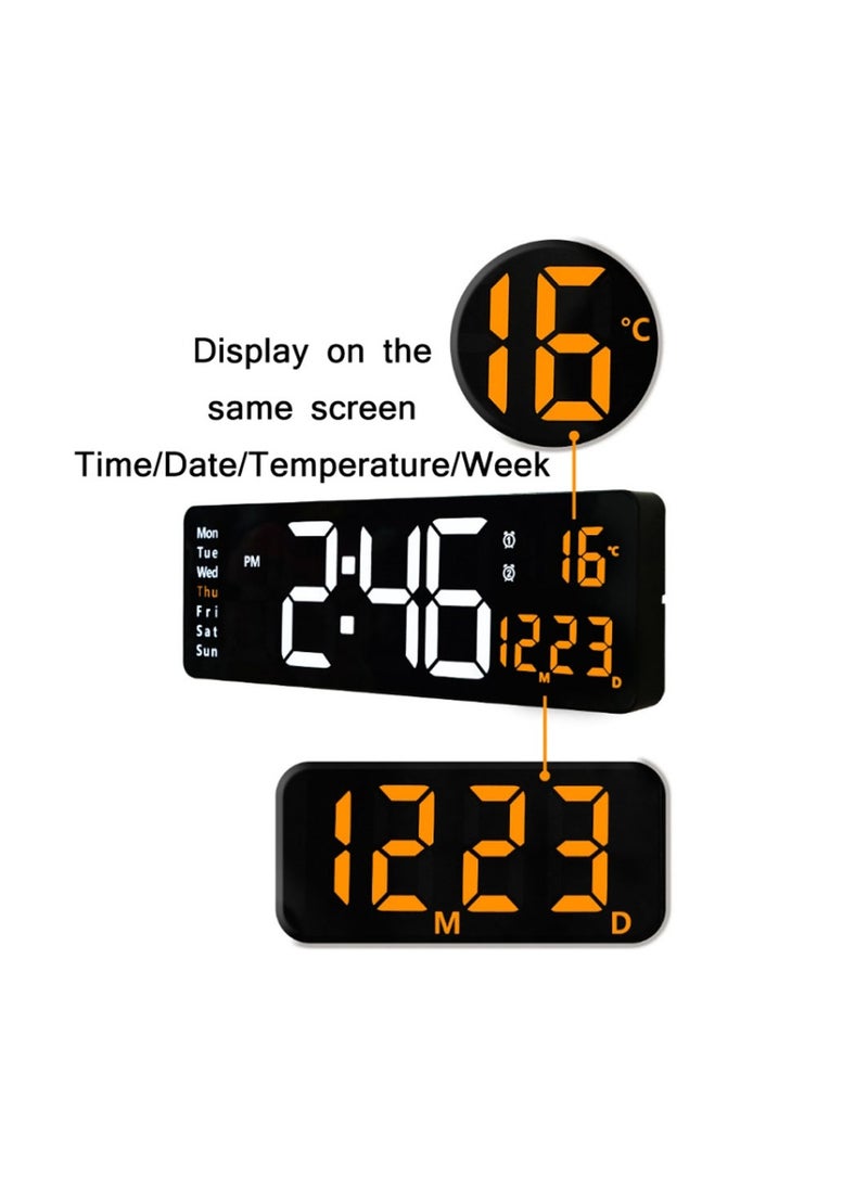 Crony 6626 Electronic Clock Living Room Wall-Mounted Large Screen Display LED Digital Clock  - Image 4