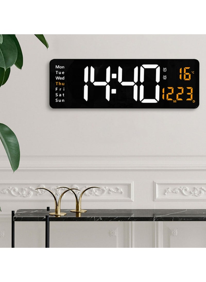 Crony 6626 Electronic Clock Living Room Wall-Mounted Large Screen Display LED Digital Clock  - Image 3