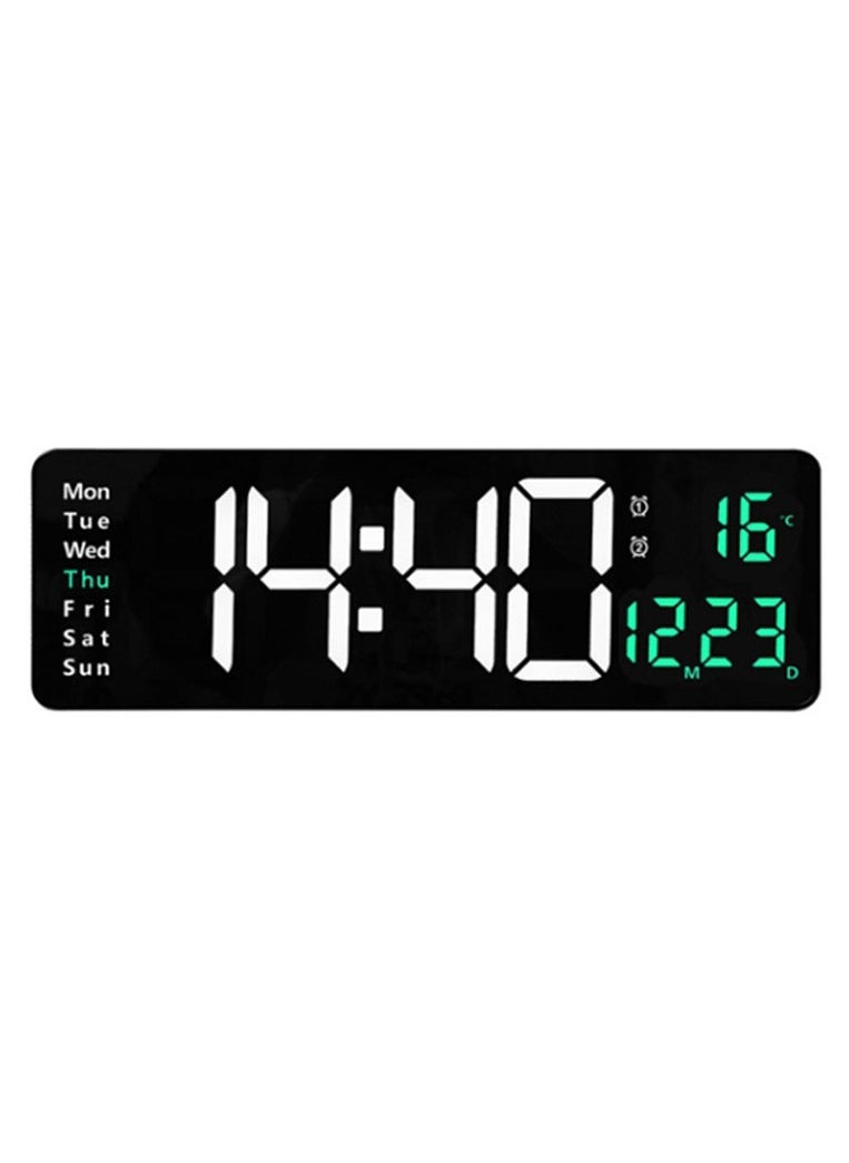 Crony 6626 Electronic Clock Living Room Wall-Mounted Large Screen Display LED Digital Clock  - Image 1