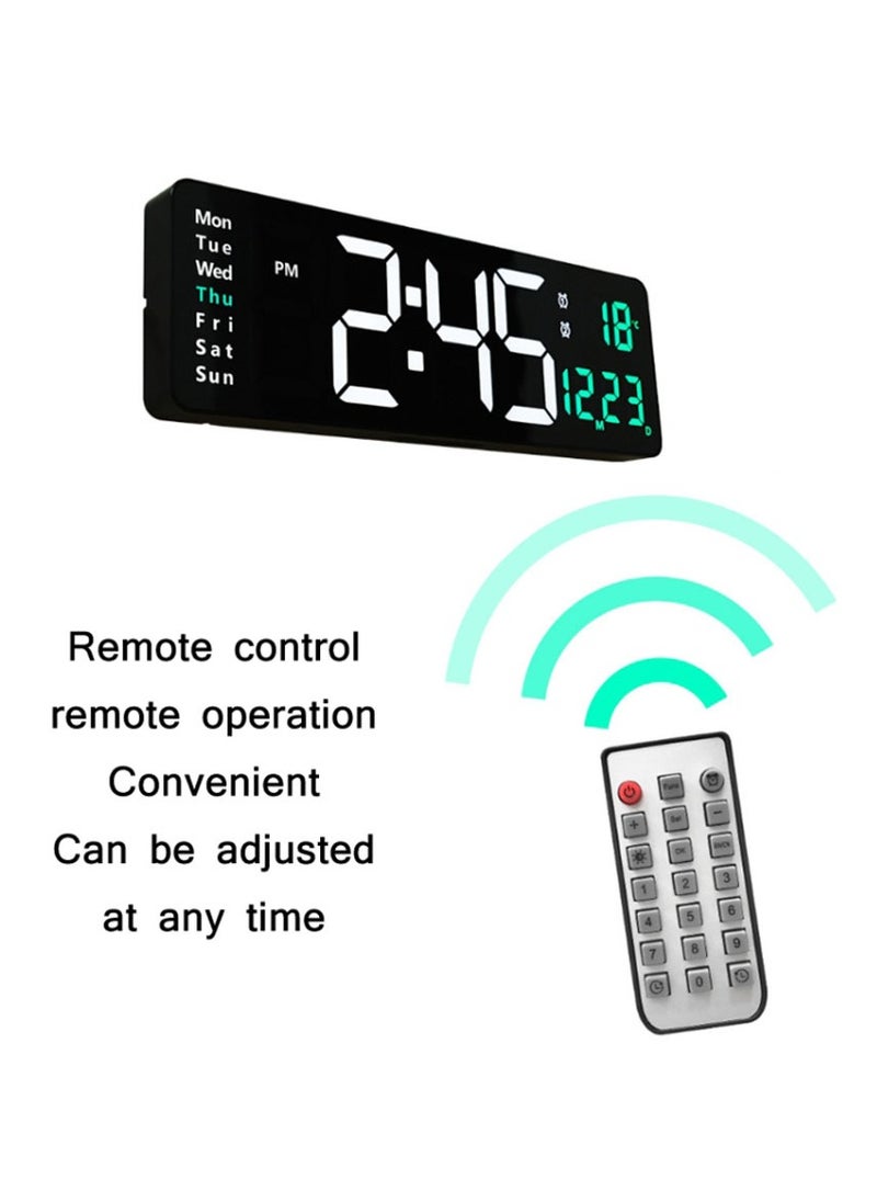 Crony 6626 Electronic Clock Living Room Wall-Mounted Large Screen Display LED Digital Clock  - Image 2