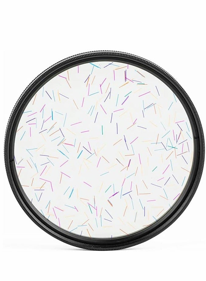 KASTWAVE 77MM Camera Len Filter, Special Film Effect Camera Len Filter Accessories, Colorful Starlight Effect,  Widescreen Film Polarizer Len Filter, for Professional Photography Lens (Colorful Starlight) - Image 1