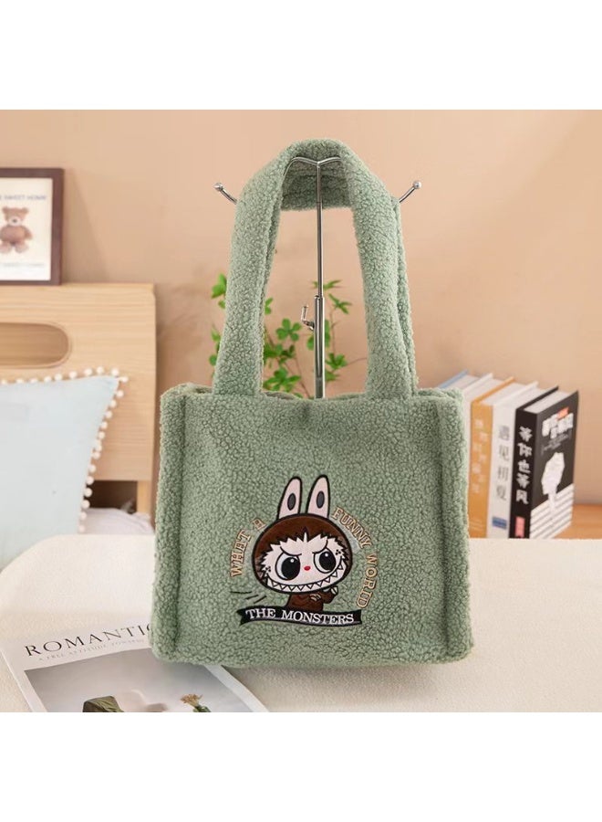 نيبمينينت Cute Labubu Crossbody Bag, Cartoon Backpack, Coin Purse, Children's Plush Bag