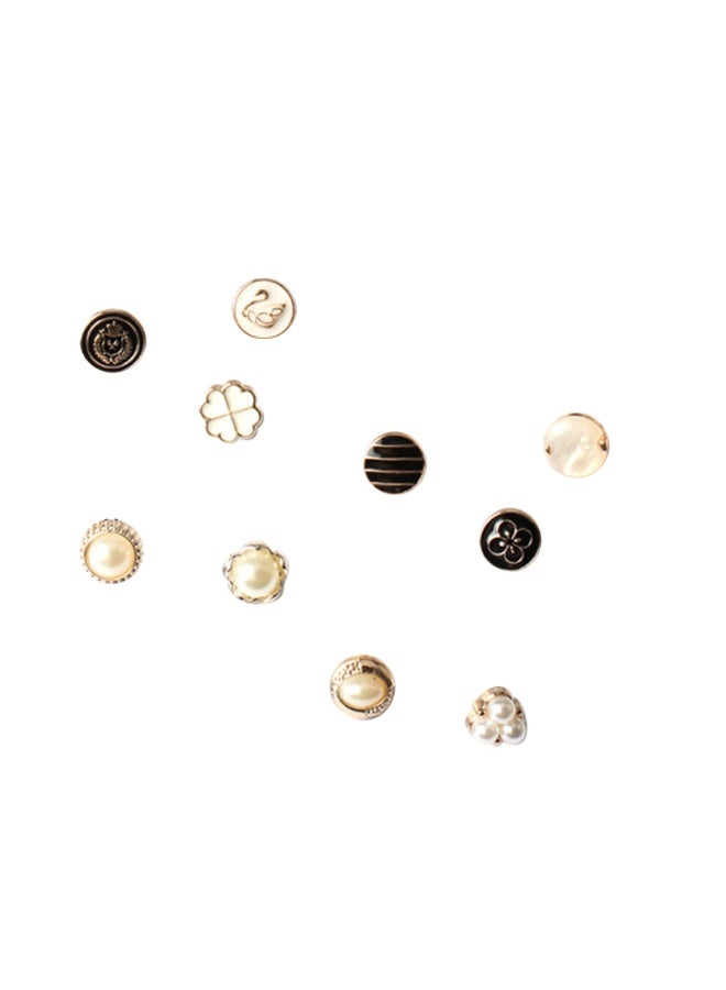 100Pcs Round Pearl Resin Buttons with Shank for Clothes Shirts Suits Coats Sweaters Wedding Dress Clothing Decorations  - Image 2
