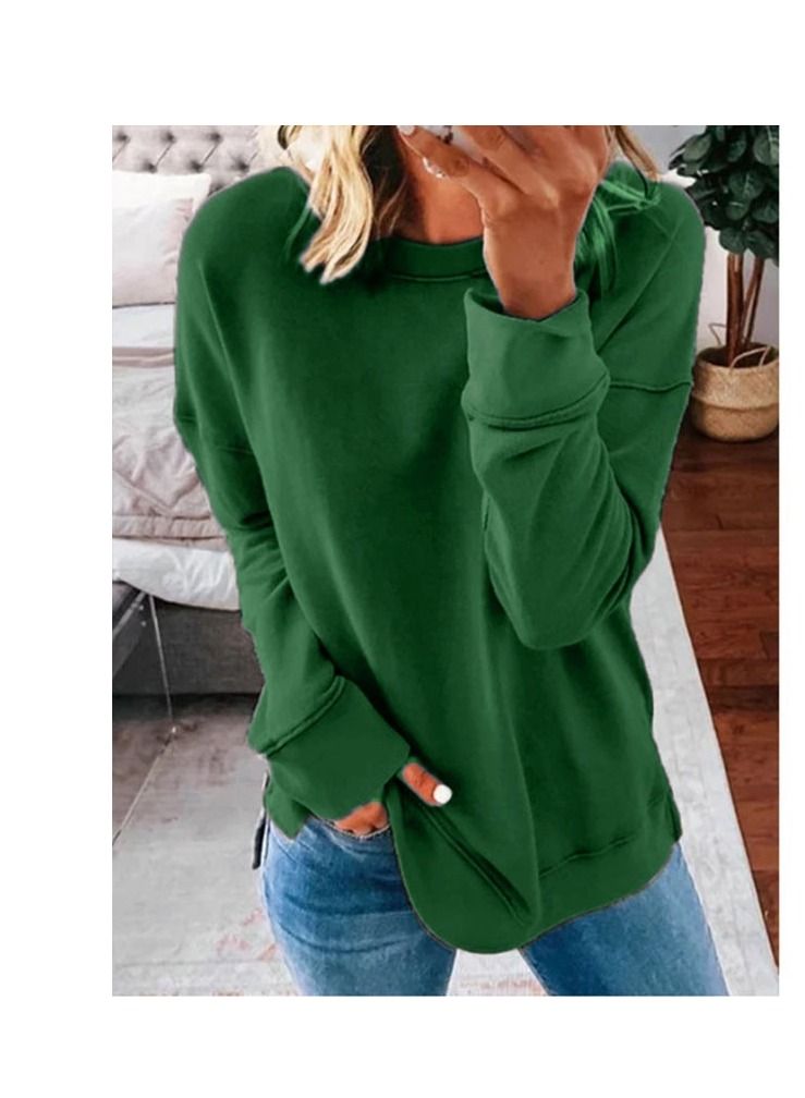 Loquat Women's Loose Casual Round Neck Sweatshirt