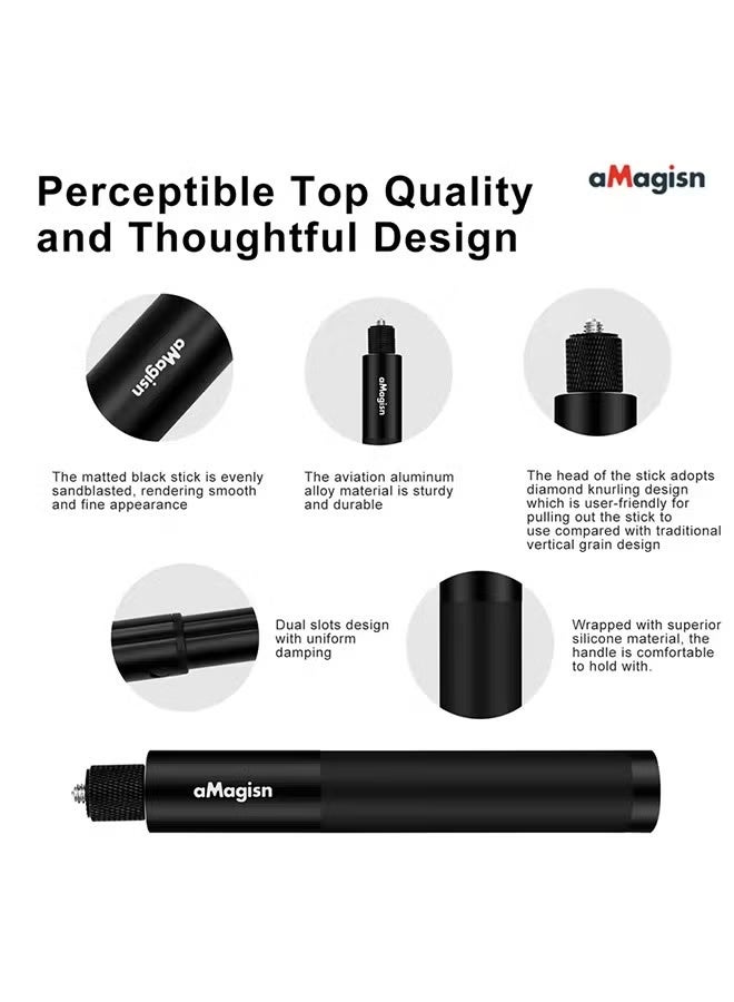 aMagisn New Version 70Cm Invisible Selfie Stick for Gopro 11 10 9 8 7 6 Insta360 X3 / ONE X2 / RS SJCAM AKASO Selfie Stick Accessories - Image 3