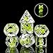 Cusdie 7Die Dice DND Polyhedral Dice Set Filled with Animal for Role Playing Game DD Dice Frog - Image 4