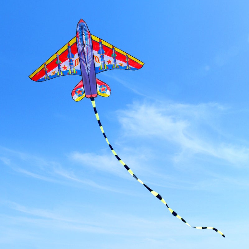 Plane Kite for Kids Adults Single Line Kite with Tail for Children Outdoor Game Beach Trip - Image 4