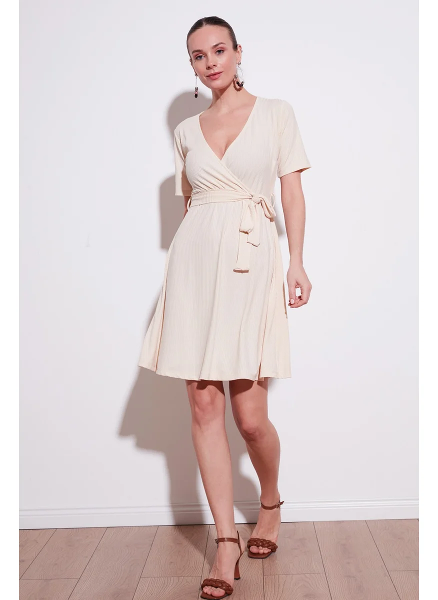 Lela Double Breasted Collar Corduroy Dress Women's Dress 5864505Y6