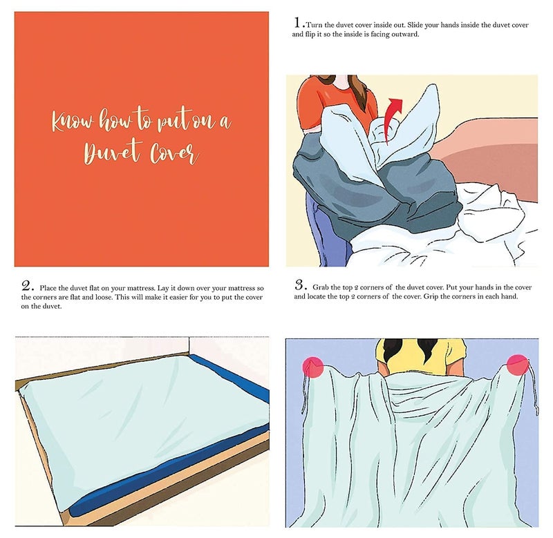 VIVEA RESERVE King Size Duvet Cover || Comforter Cover || Rajai Cover || Blanket Cover || Quilt Cover Double Bed with Zipper- 90" × 100" inches (Mist Gray) - Image 4