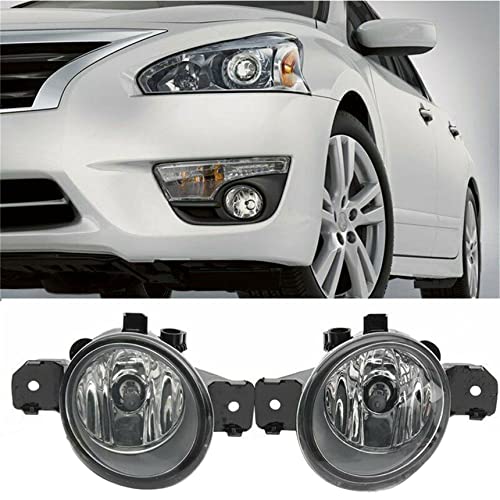 TWhours RainMan S Fog Light Daytime Left + Right Lens Running Light and Fog Light Assembly Two-piece Set Replacement for Nissan Altima Maxima Sentra Infiniti - Image 2