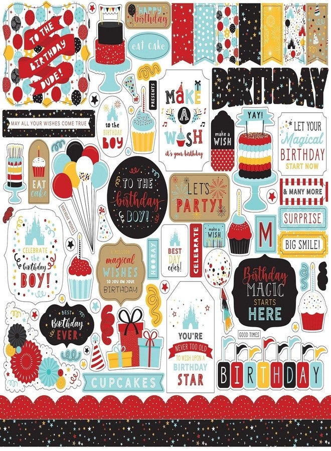 Echo Park Paper Co. Magical Birthday Boy Element Sticker - Image 1