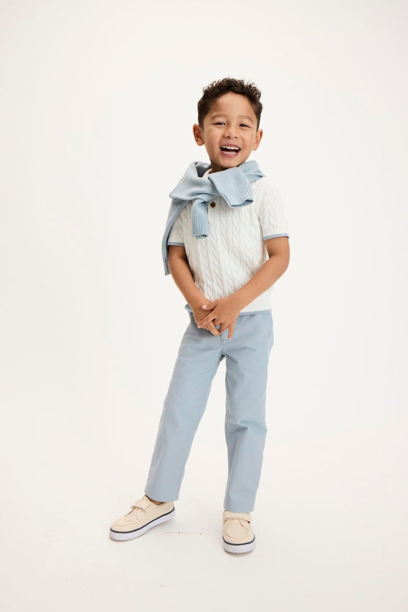 Gymboree,Boys,and Toddler Embroidered Pullover Sweater,Dusty Robin Bunny,3 Years - Image 2