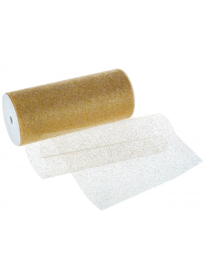 Offray Berwick Offray Gold Sparkle Tulle By The Bolt, 6'' W, 25 Yards - Image 2