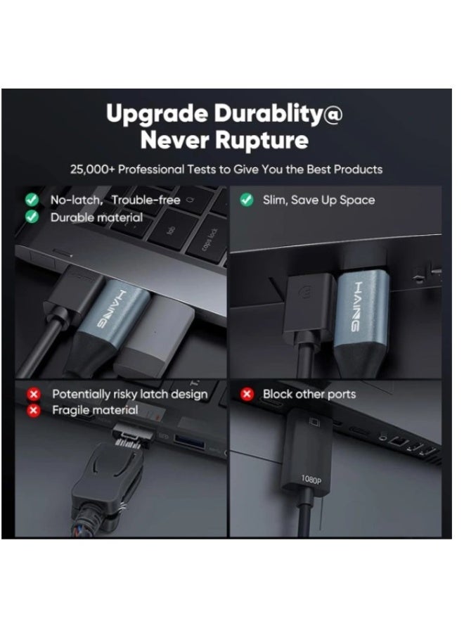 Haing DisplayPort (DP) to DP Cable, 8K Resolution - Image 2
