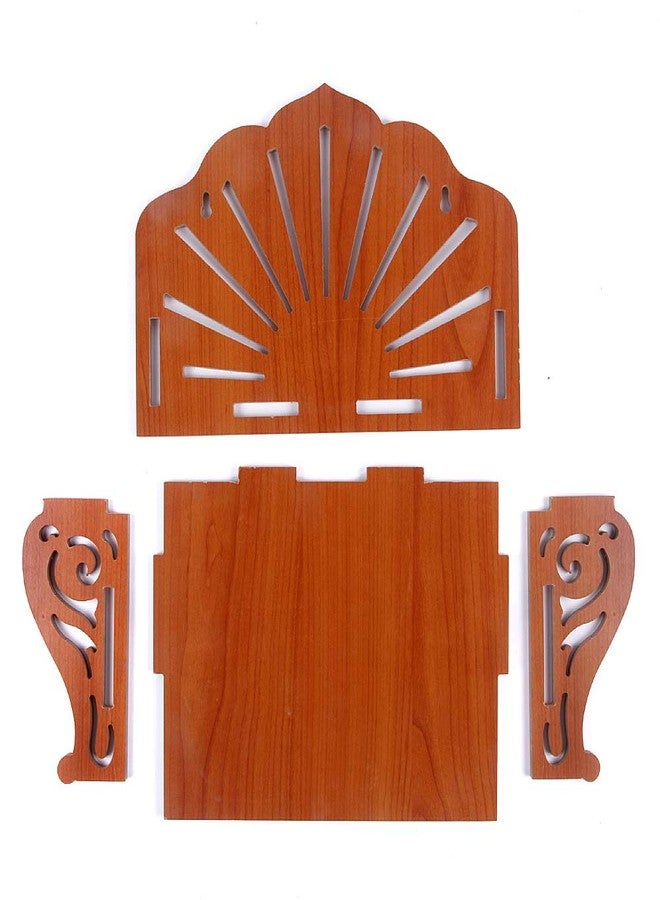 MS ENTERPRISE Art and Craft Wooden Temple- Red, X-Large - Image 5