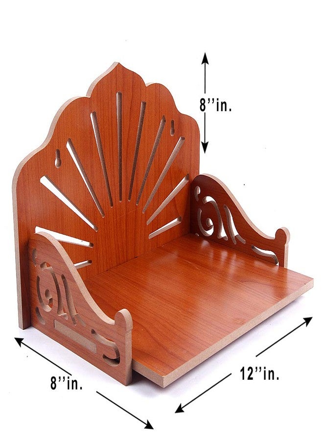 MS ENTERPRISE Art and Craft Wooden Temple- Red, X-Large - Image 3