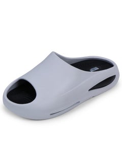 DOCTOR EXTRA SOFT Men's Classic Ultra Soft Sliders/Slippers With Cushion Footbed For Adult | Comfortable & Light Weight | Stylish & Anti-Skid | Everyday Flip Flops For Gents/Boys D-507, Light Grey