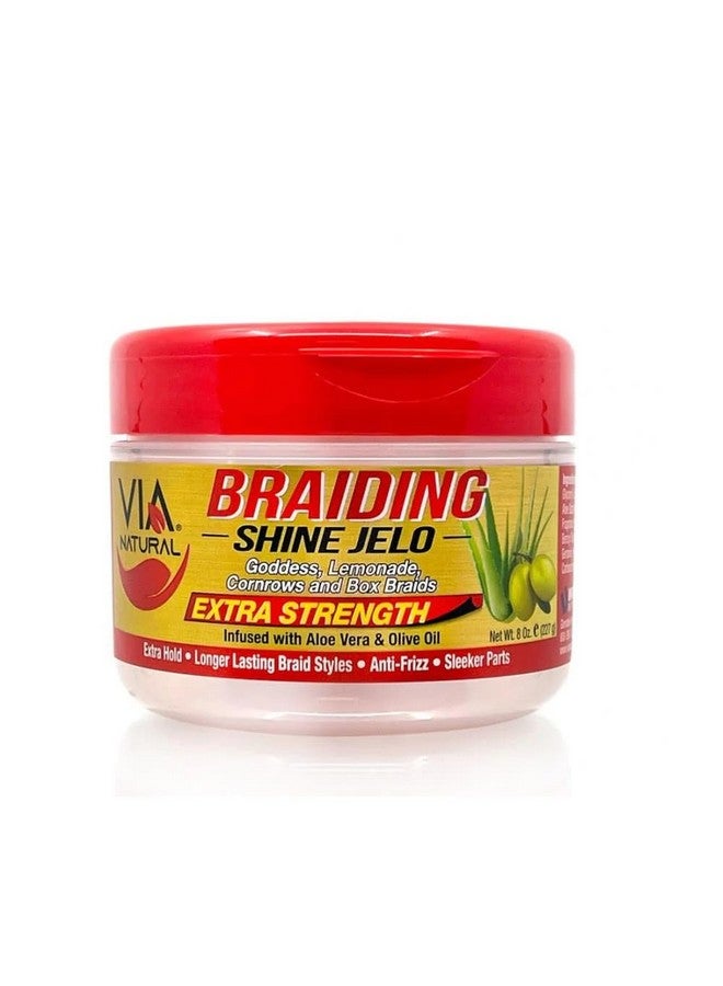 Via Inc. Via Natural Braiding Shine Jelo Extra Strength 8Oz 1 Fl Oz (Pack Of 1)  - Image 2