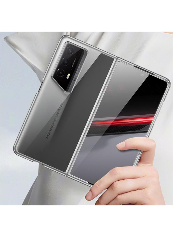 اس-توب جراب لهاتف Honor Magic V2 RSR Porsche Design، جراب هاتف قابل للطي شفاف مطلي بالكهرباء، شامل كليًا - Image 5