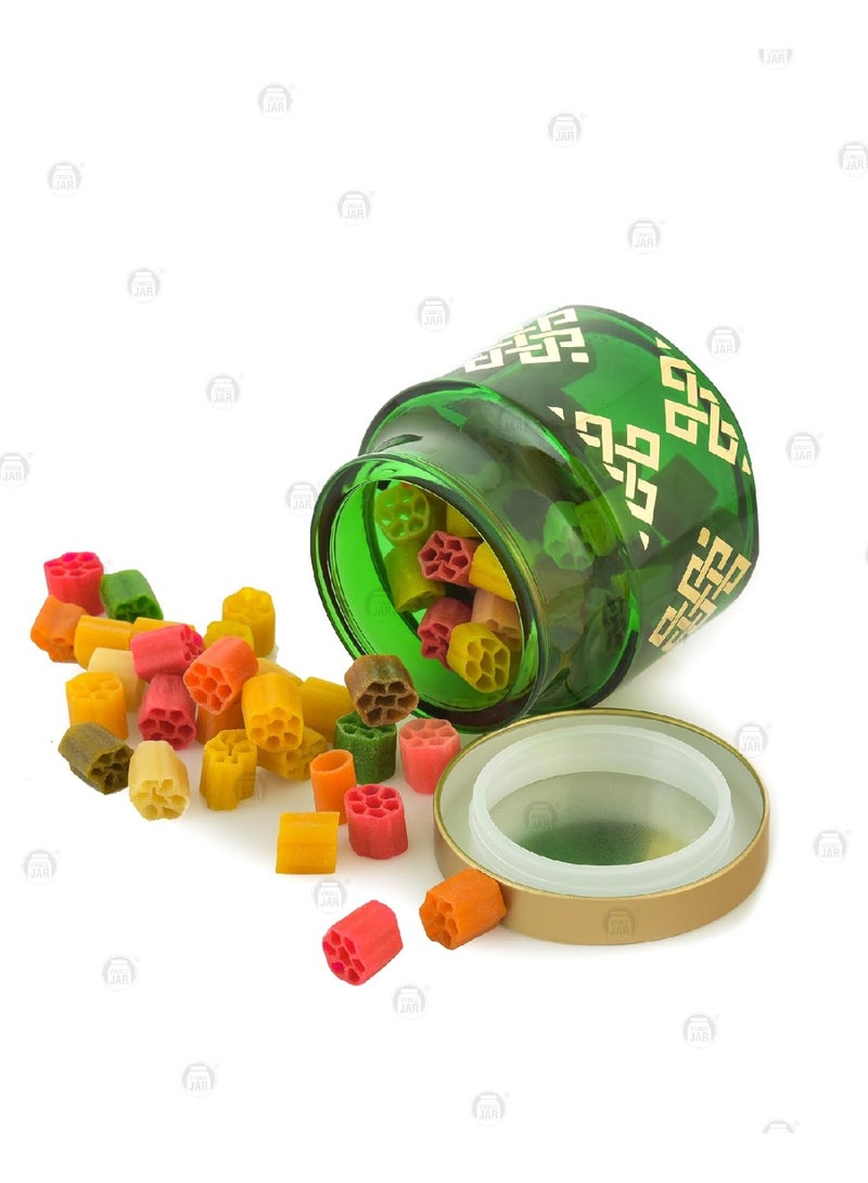 CROCO JAR Premium Color Coated & Printed Design 600 ML REJOICE TR GREEN CHEX WITH GOLDEN CAP-4 PCS - Image 2