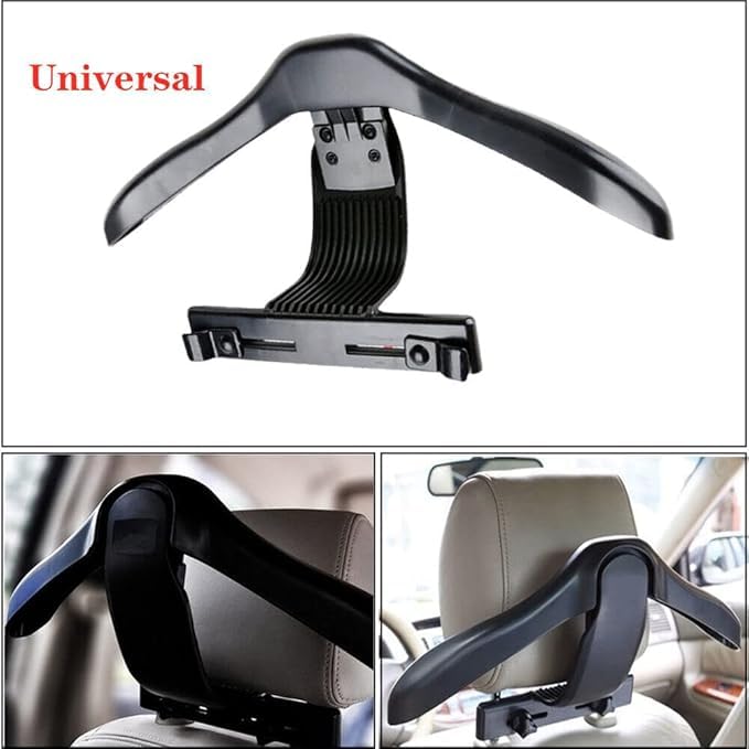 black sparrow BLACK SPARROW Car Seat Coat Hanger Headrest Coat Clothes Organizer Jackets Suits Shirts Hanger Hook Holder Backseat Orgainser - Image 4