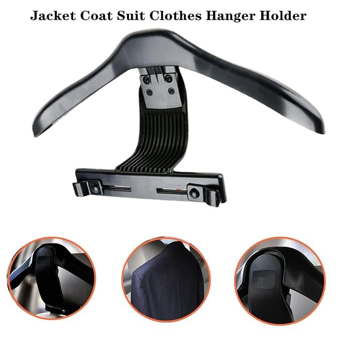 black sparrow BLACK SPARROW Car Seat Coat Hanger Headrest Coat Clothes Organizer Jackets Suits Shirts Hanger Hook Holder Backseat Orgainser - Image 5