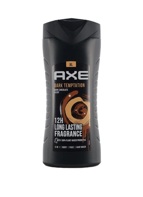 Axe Dark Temptation 12h Long Lasting Fragrance 3-In-1 Body Wash 400ml