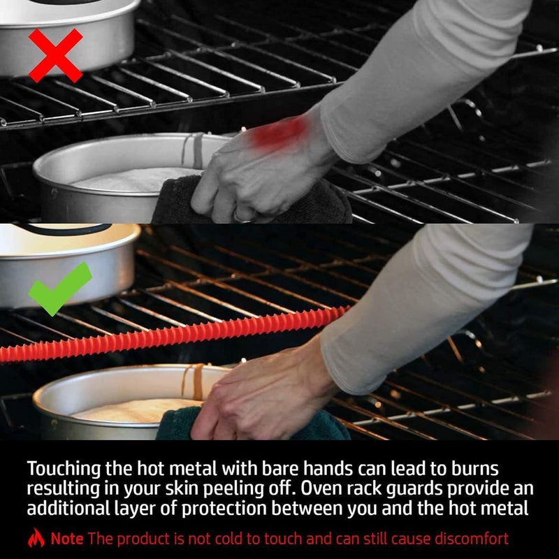 Sunisfa Oven Shelf Protector, Heat Insulation Oven Rack Cover Silicone, Anti Scalding in the Kitchen with Extra Protection From Hot Metal, 35.5cm - Image 3