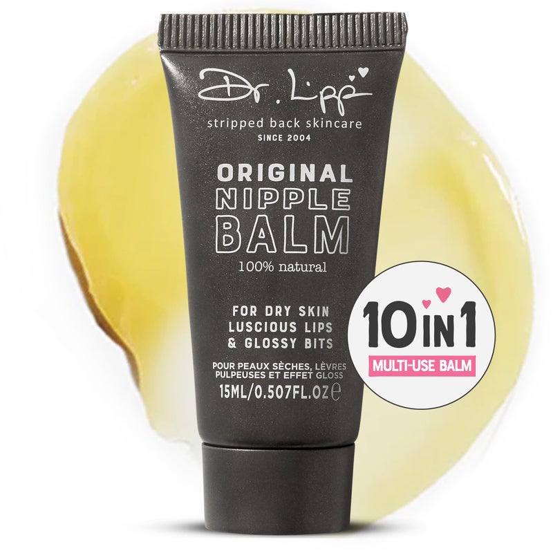 DR. LIPP Dr.Lipp, Original Nipple Balm for dry skin, luscious lips & glossy bits. 10-in-ONE. 100% natural-origin. 15ml. - Image 1