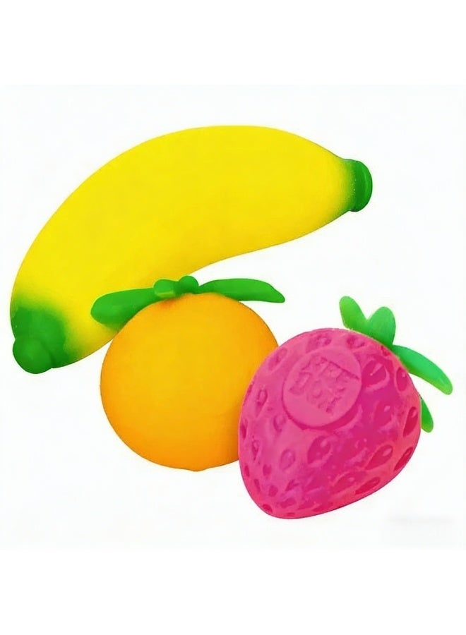 نيدوه كرة شيلينغ غروفي فروت ني دو - كرة تخفيف التوتر، لعبة ضغط واقعية على شكل فاكهة، لعبة حسية لتخفيف التوتر بأطراف الأصابع - Image 3