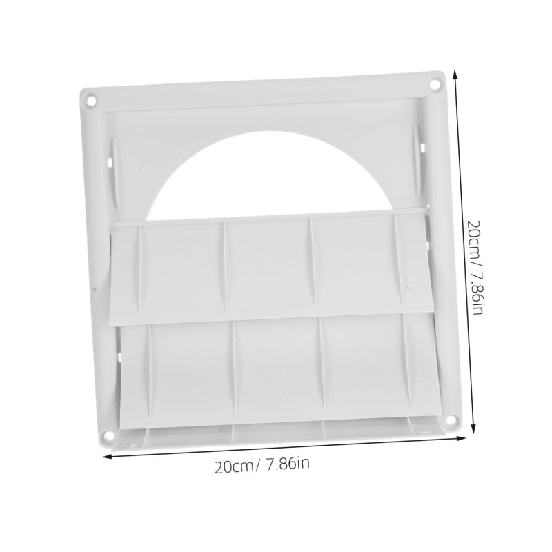 Zerodeko Dryer Vent Cover 20X20X4cm Louvered Design For Efficient Airflow Easy Installation - Image 3
