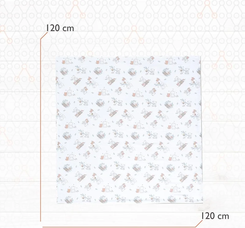 جينزبيبي بطانية هيرو موسلين للأطفال (120X120) تيدي