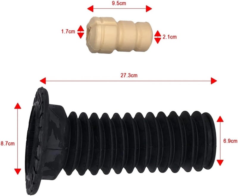 Wivplex Car Front Shock Absorber Rubber Boot Set - Image 2