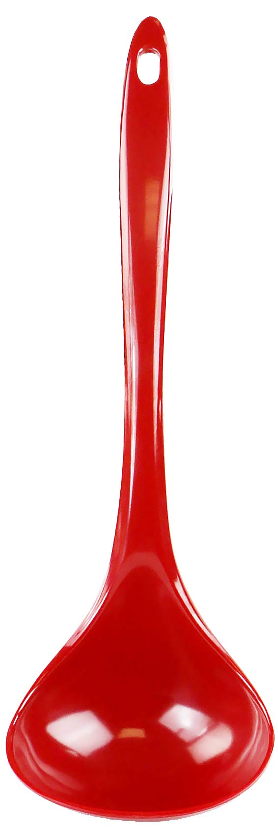 Reston Lloyd Melamine Soup Ladle Kitchen Utensil, Premium Quality Utensil with Heat Resistant Ergonomic Handle, Durable BPA-Free Plastic, 10.5 inch long, One Piece, Red - Image 4