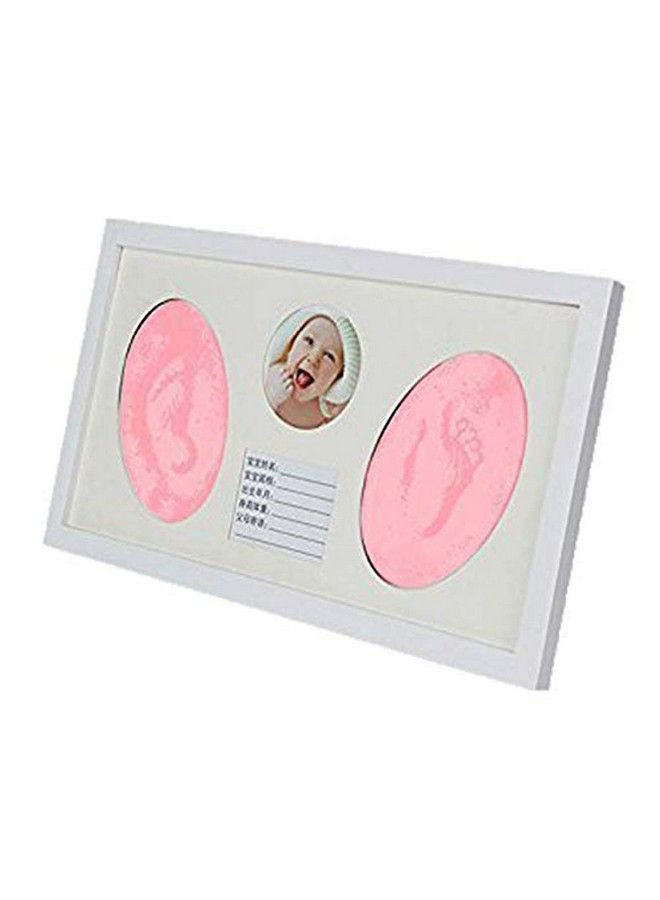 Baby Bucket Baby Safe And Non Toxic Clay Handprint And Footprint Picture Frame Kit(White 1)  - Image 3
