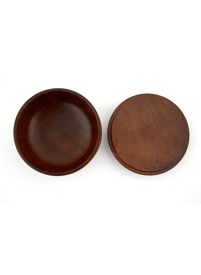 Grandslam Wooden Shaving Bowl with Lid Shaving Soap Bowl for Men Easy to Lather Fits Wet Shaving (Oak Wood) - Image 5