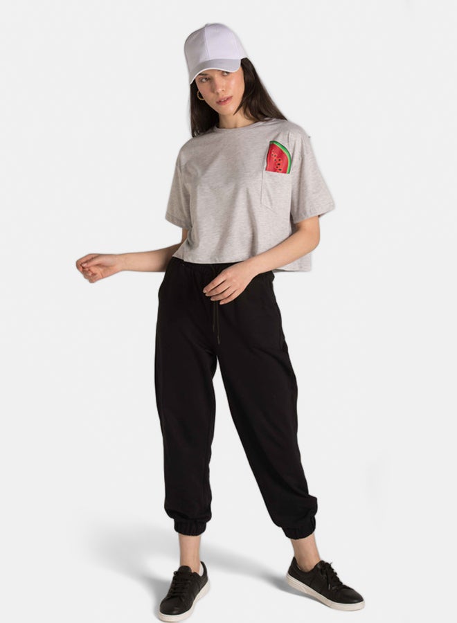 Marco Bergamo cropped top with front pocket  - Image 1