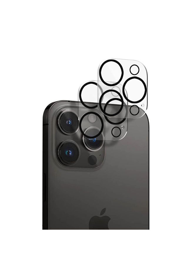 O Ozone Tempered Glass Lens Protector - Pack of 2 Compatible with Apple iPhone 14 Pro Max 6.7 inch Scratch Resistant Case Friendly Free Installation - Clear