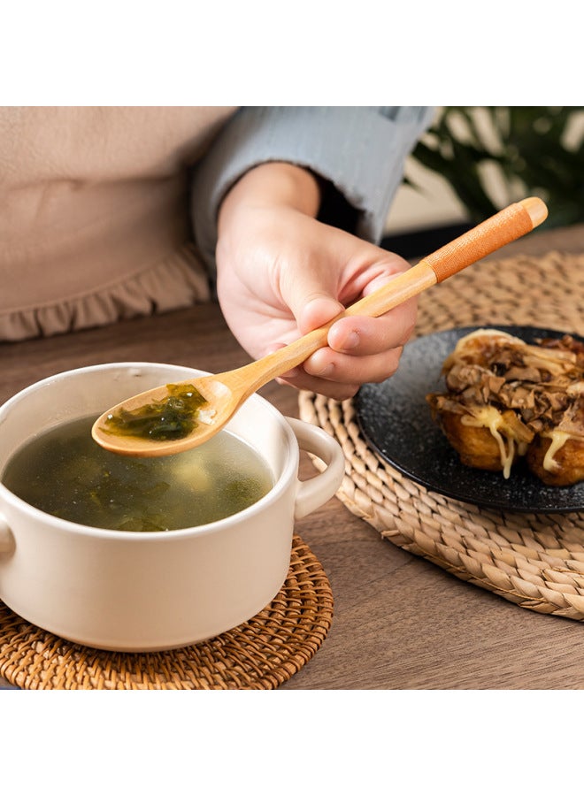 Solid Wood Spoon And Chopsticks Set Two-piece Japanese Style Wooden Chopsticks Travel Tableware Household Portable Nanmu Spoon And Chopsticks Set Lotus-Specifications:23.5 Nanmu Chopsticks  - Image 4