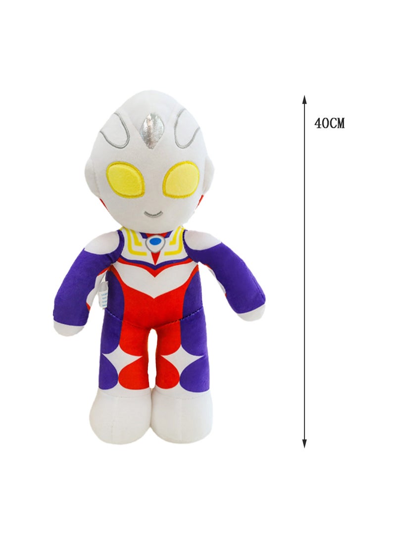 40 CM Cute Ultraman Plush Toy Cartoon Characters Soft Stuffed Doll For Girls And Boys All Ages Gift （Style 1）  - Image 2