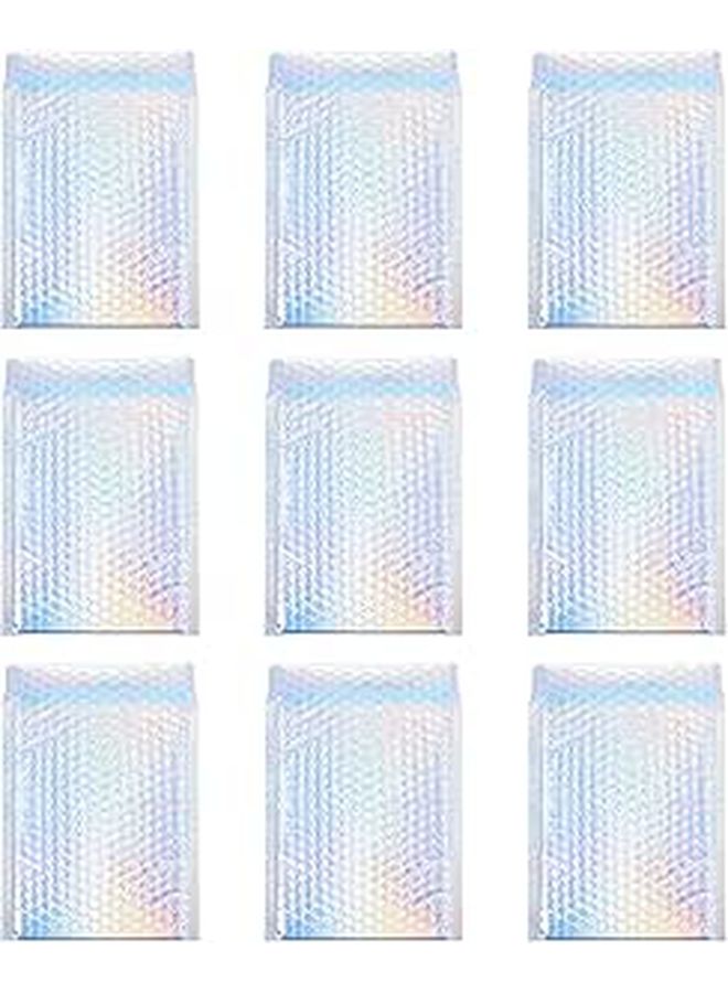 Holographic Aluminum Foil Bubble Pouch 18x23cm Shockproof Courier Shipping Packaging Bags 25 Pieces - Image 1