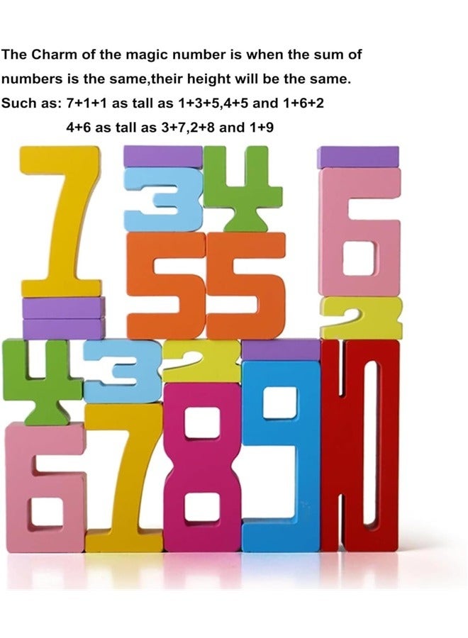 10 PCS Wooden Number Building Blocks,Digit Blocks,Friends of Ten Blocks - Image 4
