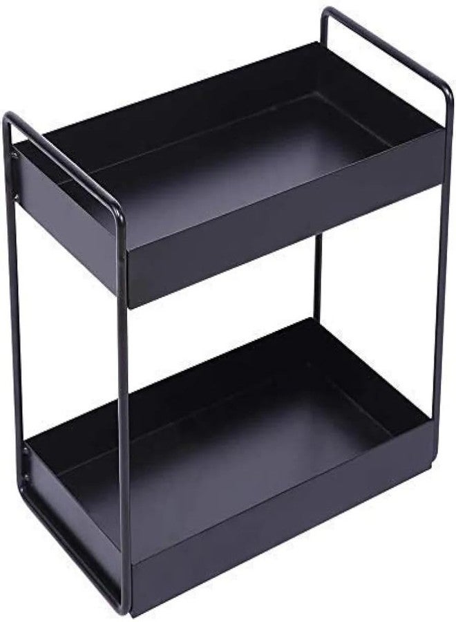 Mega choice 2-Tier Metal Multipurpose Rack – Spice Rack, Bathroom Countertop Organizer, Kitchen Shelf Corner Stand, Storage Stand –Versatile Standing Organizer for Home Use - Image 1